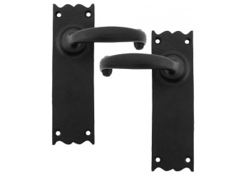 Cottage Lever Latch Set - Black